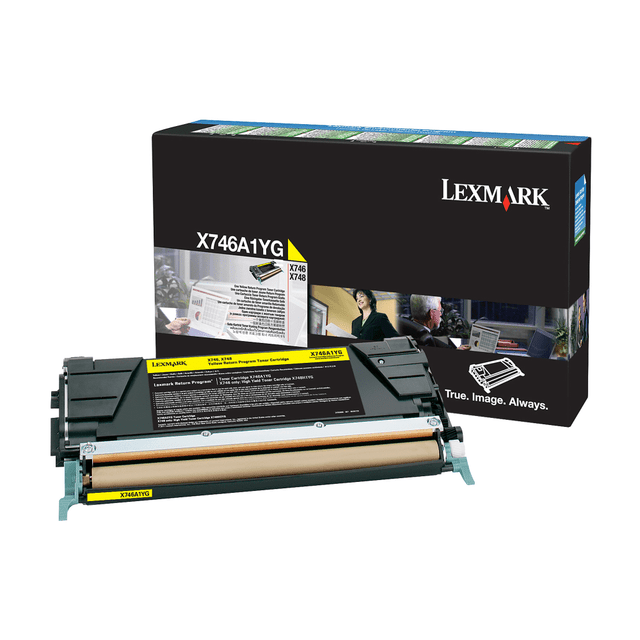 LEXMARK INTERNATIONAL, INC. X746A1YG Lexmark X746A1YG Yellow Toner Cartridge