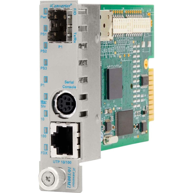 OMNITRON SYSTEMS TECHNOLOGY, INC. 8919N-0 Omnitron Systems iConverter 8919N-0 Fast Ethernet Media Converter - 1 x RJ-45 - 10/100Base-TX, 100Base-FX - 1 x SFP - Internal OMNITRON SYSTEMS TECHNOLOGY, INC. 8919N-0 Omnitron Systems iConverter 8919N-0 Fast Ethernet Media Converter - 1 x RJ-45 - 10/100Base-TX, 100Base-FX - 1 x SFP - Internal