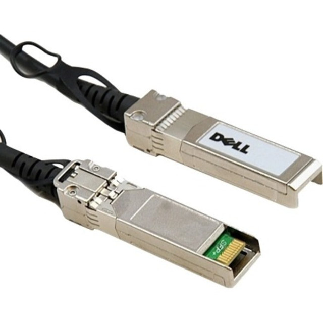 DELL MARKETING L.P. Dell 470-AAVH  Networking 10GbE Copper Twinax Direct Attach Cable - Direct attach cable - SFP+ (M) to SFP+ (M) - 3.3 ft - twinaxial - for Networking N1148P-ON; PowerSwitch S4112F-ON, S4112T-ON, S5212F-ON, S5232F-ON, S5296F-ON