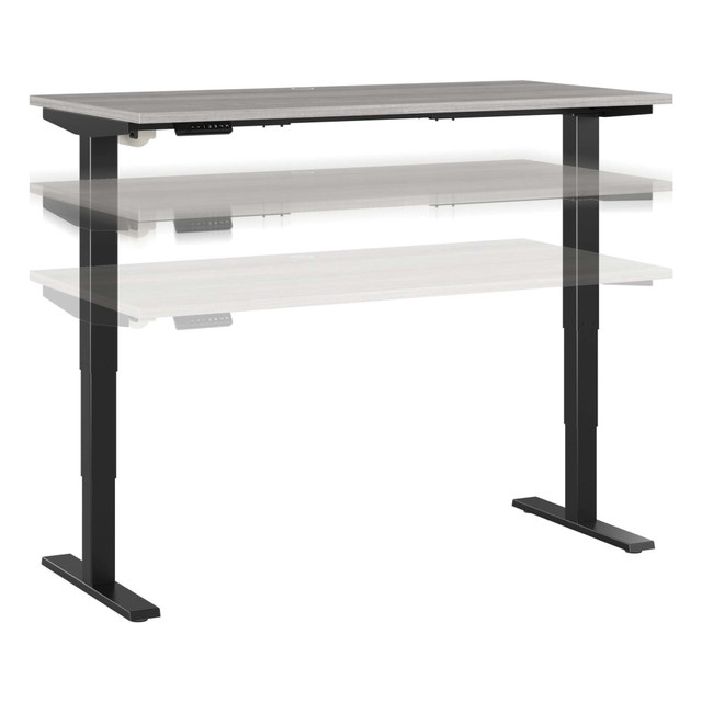 BUSH INDUSTRIES INC. Bush Business Furniture M4S6030PGBK  Move 40 Series Electric 60inW x 30inD Electric Height-Adjustable Standing Desk, Platinum Gray/Black, Standard Delivery