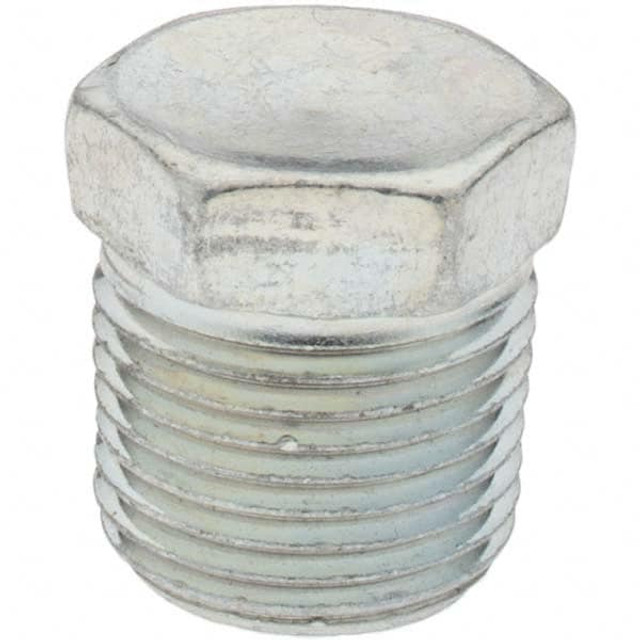 Parker KP79116 Industrial Pipe Hex Plug: 3/8" Male Thread, MNPTF