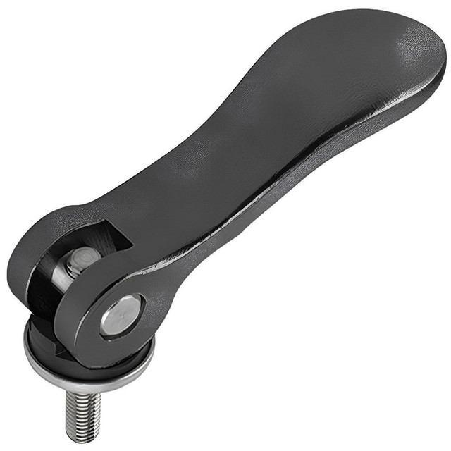 Jergens 41045 Clamp Cam Levers; Type: External Thread Cam Lever ; Hole Center to Lever End (Decimal Inch): 3.7900 ; Travel (Decimal Inch): 0.0600 ; Hole Center to Cam End (Decimal Inch): 1.8900 ; Hole Center to Cam Top (Decimal Inch): 0.4100 ; Hole D