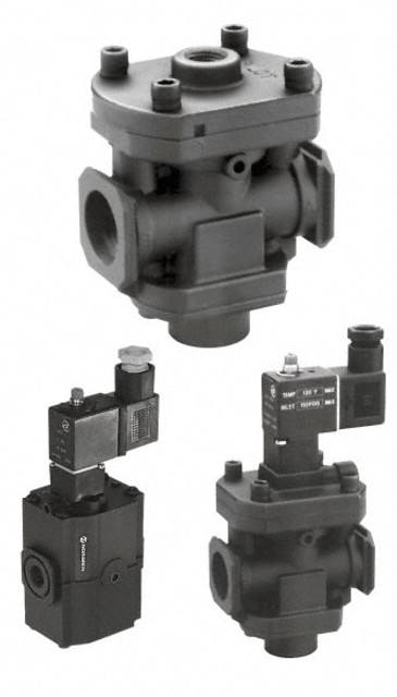 Norgren P72F-3AC-PAA Smooth Start Air Valve: Solenoid Actuator, NPT Thread