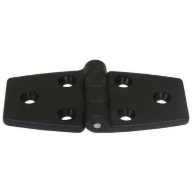 Guden PLAS043BLACK Broad Surfaces Hinge: 3.1" Wide, 0.153" Thick, 6 Mounting Holes