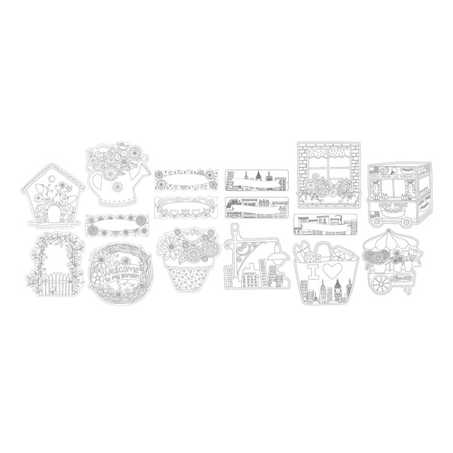 BARKER CREEK PUBLISHING, INC. Barker Creek BC3720  Accents, Double-Sided, Color Me, Pack Of 72