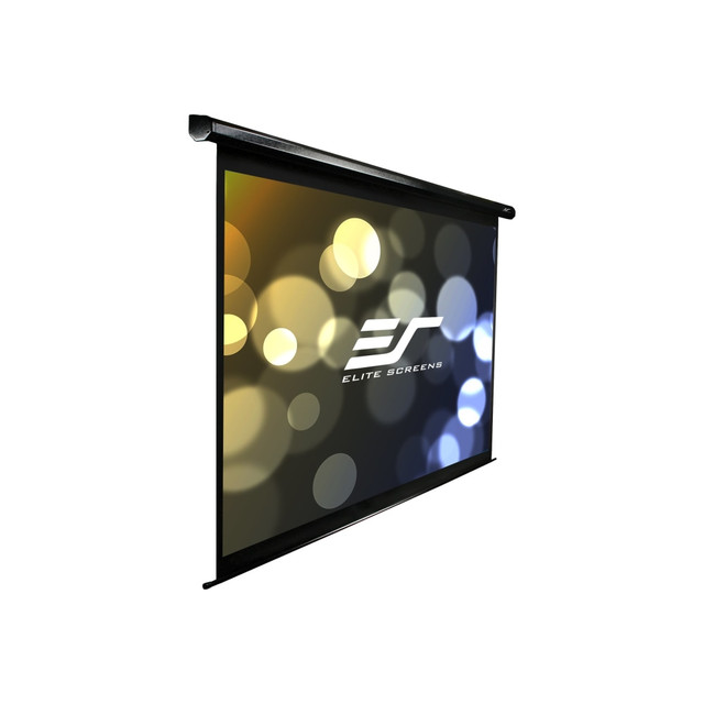 ELITE SCREENS INC. VMAX150UWH2-E24 Elite Screens VMAX2 Series VMAX150UWH2-E24 - Projection screen - ceiling mountable, wall mountable - motorized - 150in (150 in) - 16:9 - MaxWhite - black