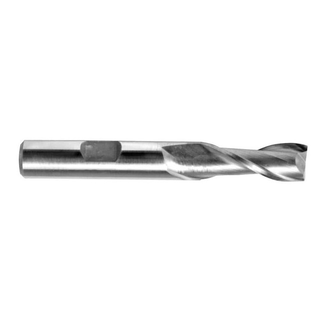 Melin Tool 10092 Square End Mill: 25/32'' Dia, 1-1/2'' LOC, 1/2'' Shank Dia, 3-1/2'' OAL, 2 Flutes, Cobalt