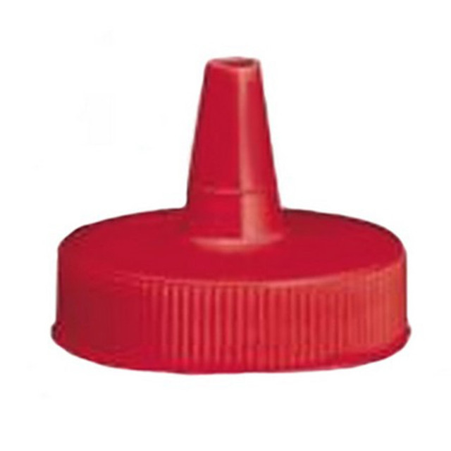 TABLECRAFT PRODUCTS, INC. 100TK Tablecraft Squeeze Bottle Tops, 1 Oz, Red, Pack Of 12 Tops