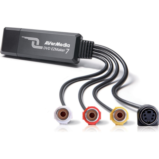 AVERMEDIA TECHNOLOGIES, INC. MTVDVDEZ7(C039) AVerMedia DVD EZMaker 7 Signal Converter - Functions: Signal Conversion, Video Editing - VHS, DV, DVD, VCD, H.264 - USB - PC - External