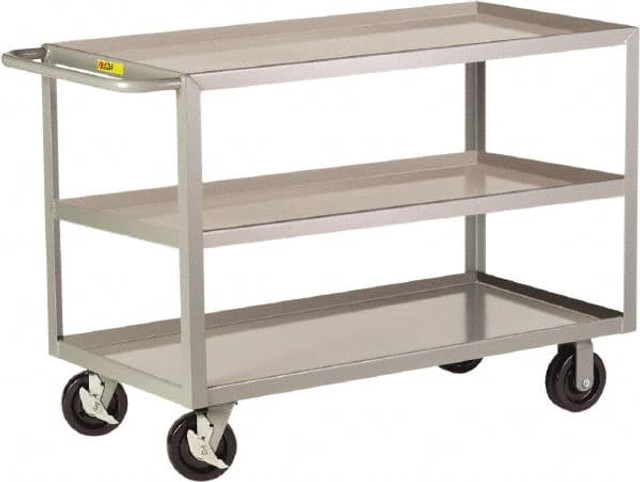 Little Giant. 3GL-3048-6PHBK Shelf Utility Cart: Steel, Gray