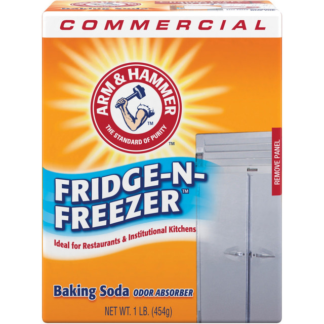 CHURCH & DWIGHT CO., INC. 3320084011 Arm & Hammer Baking Soda - For Refrigerator - 16 oz (1 lb) - 12 / Carton - Unscented, Environmentally Friendly, Spill Resistant