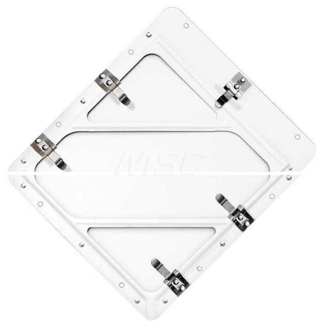 Labelmaster 80SMW/SY DOT Placards & Holders; Material: Aluminum ; Frame Finish: White ; Number Of Mounting Holes: 8.000