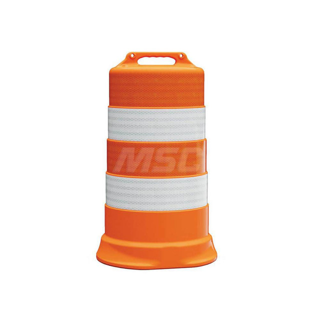Plasticade 456-LD-T-42 Traffic Barrels, Delineators & Posts; Reflective: Yes ; Base Needed: Yes ; Compliance: MASH Compliant; MUTCD Standards ; Collar Three Width (Inch): 6 ; Collar Two Width (Inch): 6 ; Collar Four Width (Inch): 6