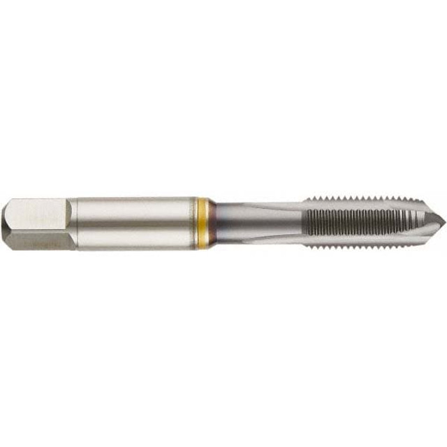 Guhring 9048865127000 Spiral Point Tap: 1/2-20 UNF, 4 Flutes, Plug Chamfer, 2B/3B Class of Fit, High-Speed Steel-E, Ignator Coated