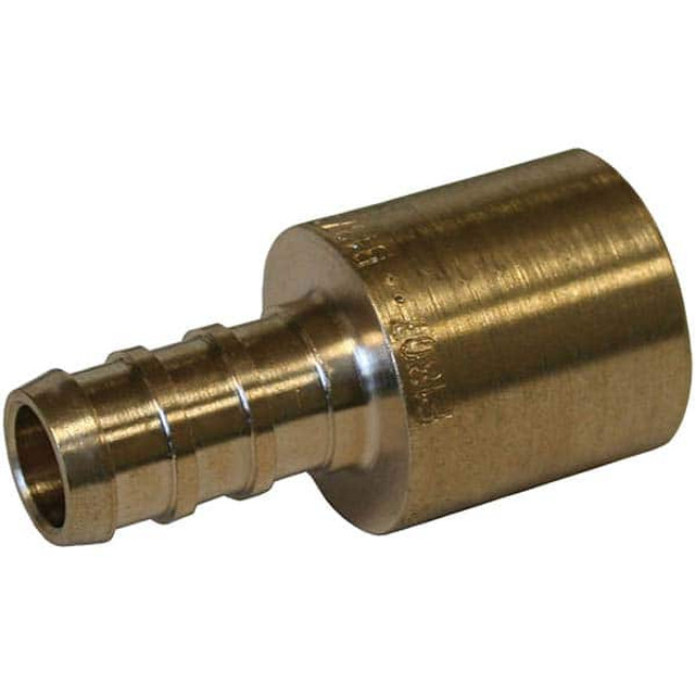 Jones Stephens C76047LF Brass Pipe Male Sweat Adapter: 3/8 x 1/2" Fitting, PEX x M Sweat, Lead Free