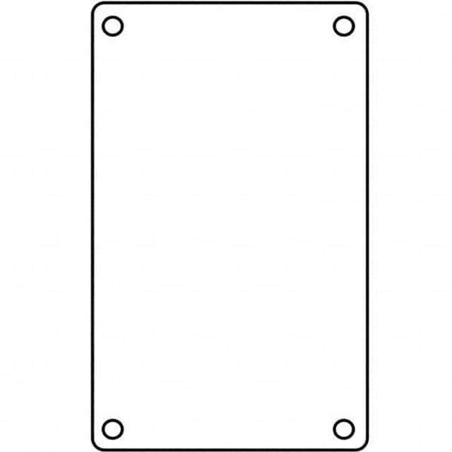 Hubbell Killark FSBCM Wall Plates; Wall Plate Type: Blank Wall Plate ; Color: Gray ; Wall Plate Configuration: Blank Center Panel ; Material: Aluminum ; Shape: Rectangle ; Wall Plate Size: Standard