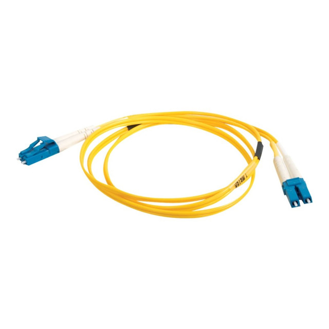 LEGRAND HOME SYSTEMS INC. C2G 34551  4m LC-LC 9/125 Duplex Single Mode OS2 Fiber Cable - Plenum CMP-Rated - Yellow - 13ft - Patch cable - LC single-mode (M) to LC single-mode (M) - 4 m - fiber optic - duplex - 9 / 125 micron - OS2 - plenum - yellow