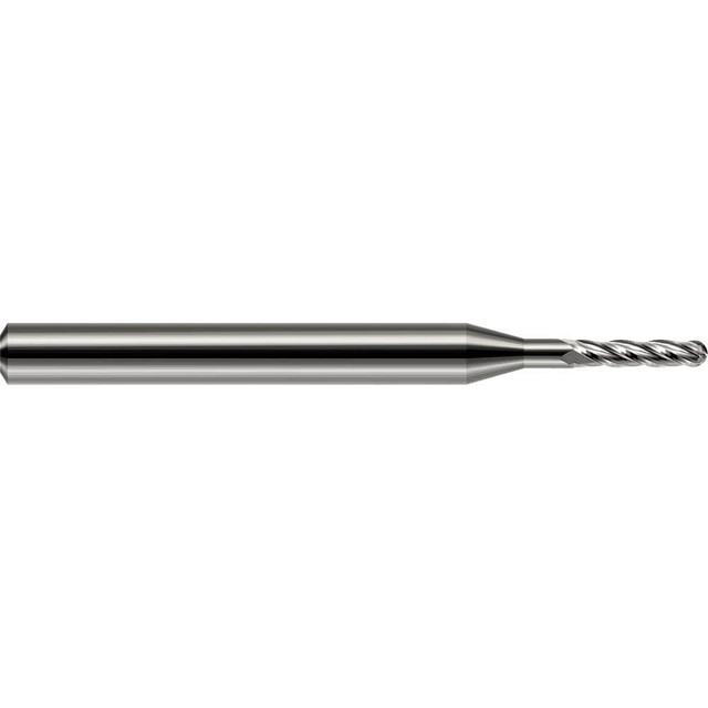 Harvey Tool 76685 Ball End Mill: 0.085" Dia, 0.255" LOC, 2 Flute, Solid Carbide