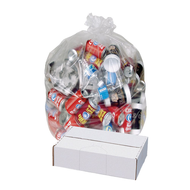 OFFICE DEPOT HM005 Highmark Linear Low Can Liners, 2-mil, 60 Gallons, 38in x 58in, Clear, Box Of 100