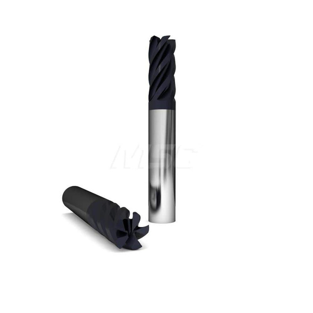 GWS 316408 Corner Radius End Mill: 5/16" Dia, 13/16" LOC, 0.02" Radius, 5 Flutes, Solid Carbide