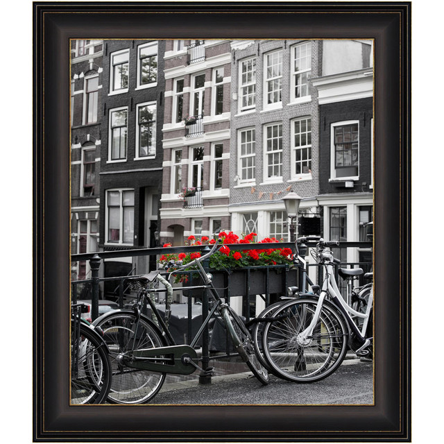 UNIEK INC. Amanti Art A42707345602  Picture Frame, 29in x 25in, Matted For 20in x 24in, Trio Oil-Rubbed Bronze