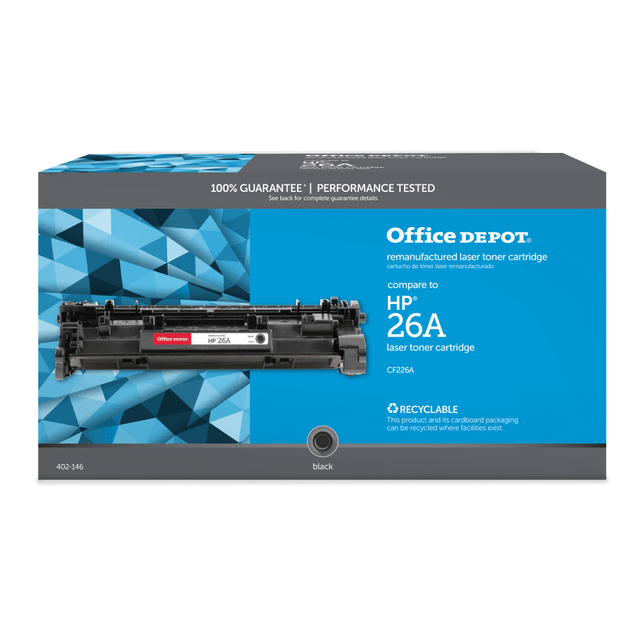 CLOVER TECHNOLOGIES GROUP, LLC OD26A Office Depot Remanufactured Black Toner Cartridge Replacement For HP 26A CLOVER TECHNOLOGIES GROUP, LLC OD26A Office Depot Remanufactured Black Toner Cartridge Replacement For HP 26A