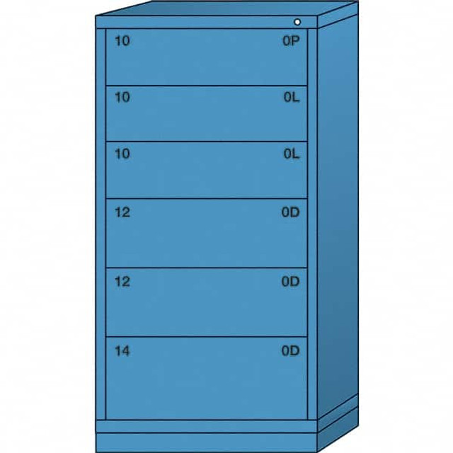 Lyon BBM6830301036IL Standard Eye-Level - Multiple Drawer Access Steel Storage Cabinet: 30" Wide, 28-1/4" Deep, 59-1/4" High