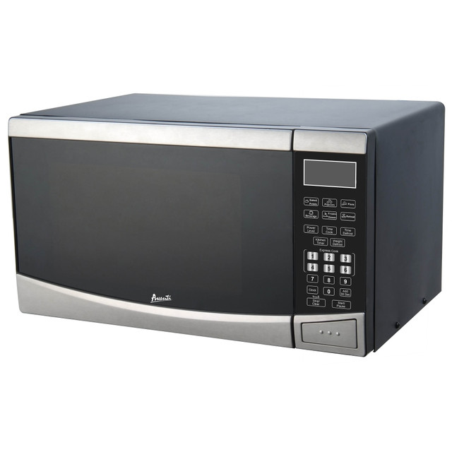 AVANTI PRODUCTS INC. MT09V3S Avanti 0.9 Cu Ft Countertop Microwave, Black/Stainless Steel AVANTI PRODUCTS INC. MT09V3S Avanti 0.9 Cu Ft Countertop Microwave, Black/Stainless Steel