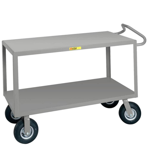 Little Giant. ENGF-2436-9P Shelf Utility Cart: 42" OAL, 24" OAW, 38" OAH, Steel, Gray