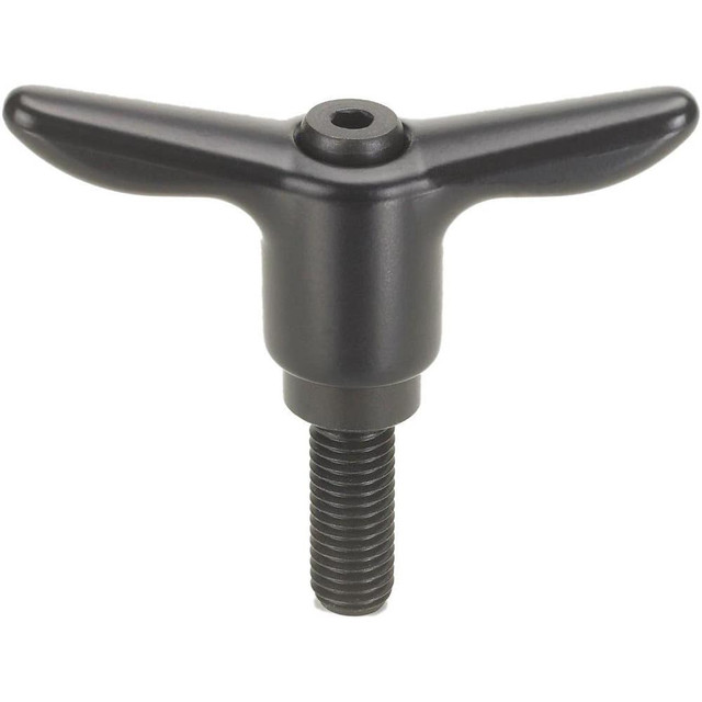 Morton Machine Works TH-426 Adjustable Clamping Handles; Connection Type: Threaded Stud ; Handle Type: T-Handle ; Mount Type: Threaded Stud ; Handle Length: 92.00 ; Overall Length (mm): 92.00mm ; Handle Material: Die Cast Zinc