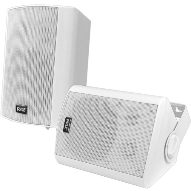 SOUND AROUND INC. PDWR51BTWT Pyle PDWR51BTWT Bluetooth Speaker System - 40 W RMS - White - Wall Mountable - 80 Hz to 20 kHz - Surround Sound - 2 Pack