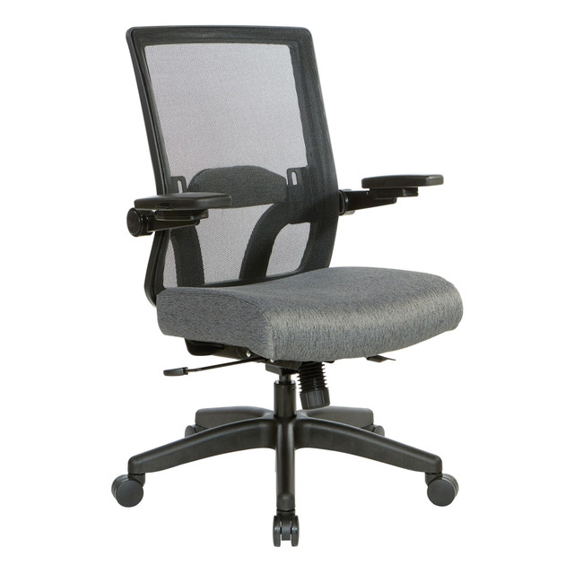 OFFICE STAR PRODUCTS 867-B2P1N4 Office Star Space Seating 867 Series Ergonomic Mesh Mid-Back Managers Chair, Black