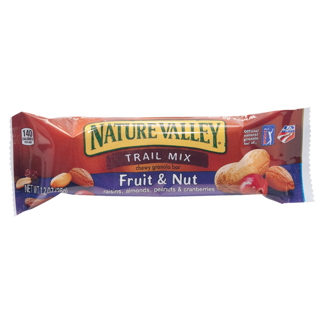 GENERAL MILLS, INC. 1512000 Nature Valley Granola Bars, Chewy Trail Mix, 1.2 Oz, Box Of 16 GENERAL MILLS, INC. 1512000 Nature Valley Granola Bars, Chewy Trail Mix, 1.2 Oz, Box Of 16