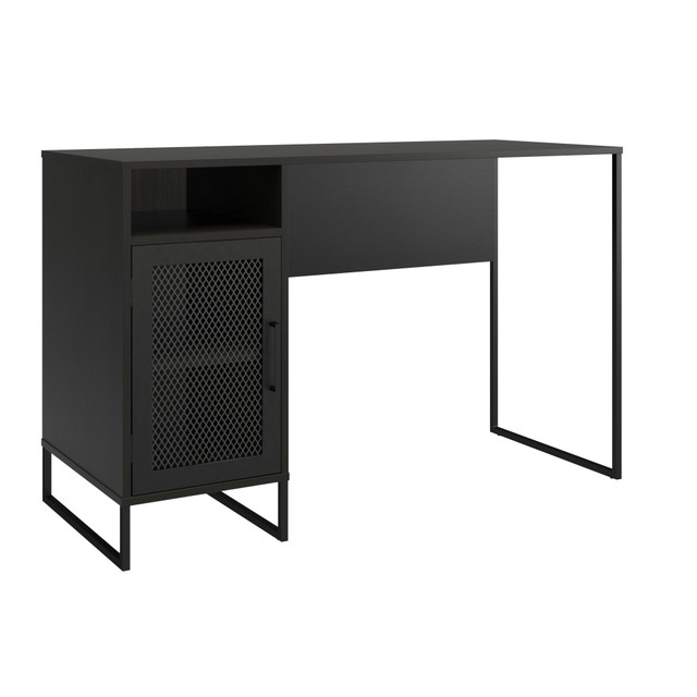 AMERIWOOD INDUSTRIES, INC. 6505335COM Ameriwood Home Purdue 48inW Single Pedestal Computer Desk, Black