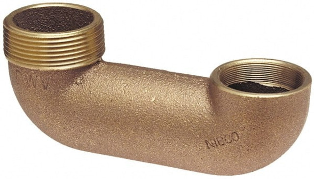 NIBCO E517200 Drain, Waste & Vent Trap: 1-1/2" Fitting, M x S, Cast Copper