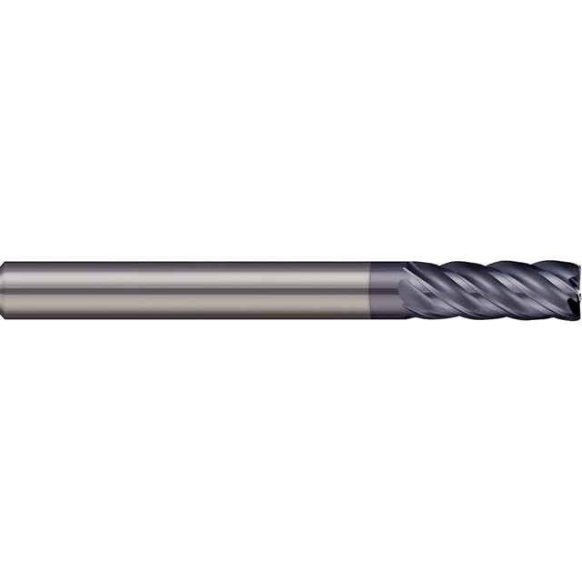 Micro 100 VHM-312-5-020K Corner Radius End Mill: 5/16" Dia, 0.813" LOC, 0.5 mm Radius, 5 Flutes, Solid Carbide