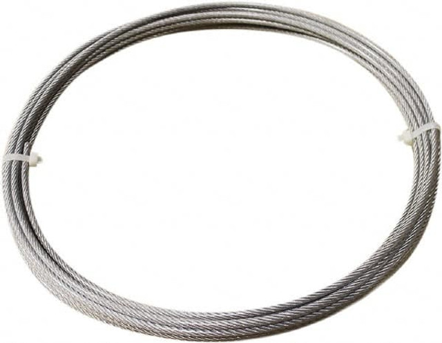 Loos & Co. SC013VA02-0100C 1/16" x 3/64" Diam, Stainless Steel Wire Rope