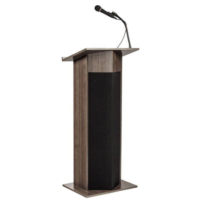 OKLAHOMA SOUND CORPORATION 111PLS-RW/1 Oklahoma Sound Power Plus Lectern, 46inH x 22inW x 17inD, Ribbonwood