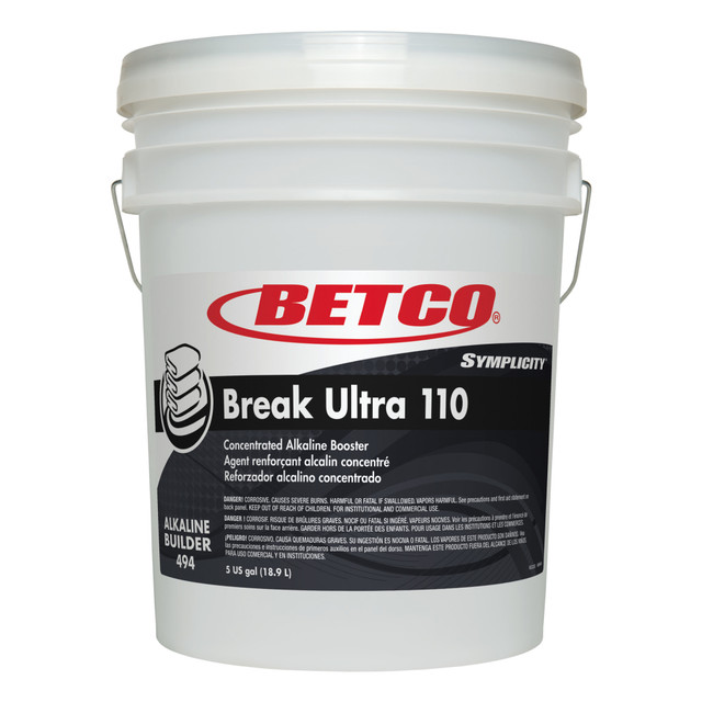 BETCO CORPORATION 4947800 Betco Symplicity Break Ultra 110 Alkaline Booster, 5 Gallon Bottle BETCO CORPORATION 4947800 Betco Symplicity Break Ultra 110 Alkaline Booster, 5 Gallon Bottle
