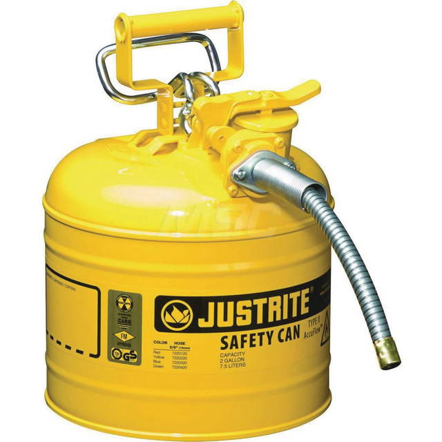 Justrite. 7220220 Safety Can: 2 gal, Steel