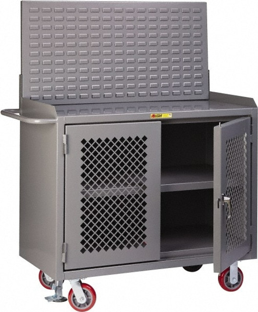 Little Giant. MBP3-2D-FL-LP Mobile Bench Cabinet with Louvered Panel