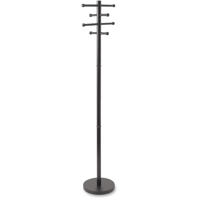 ADVANTUS CORP. 40807 Innovative Storage Designs Executive Wood Coat Tree, Black ADVANTUS CORP. 40807 Innovative Storage Designs Executive Wood Coat Tree, Black