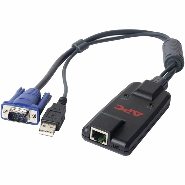 AMERICAN POWER CONVERSION CORP APC KVM-USBVM  by Schneider Electric KVM 2G USB With Virtual Media Server Module, 1.67ft, Black