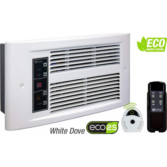 King Electric PX2017-ECO-WD-R Electric Forced Air Heaters; Heater Type: Wall ; Maximum BTU Rating: 5971 ; Voltage: 208V ; Phase: 1 ; Wattage: 1750 ; Overall Length (Inch): 9