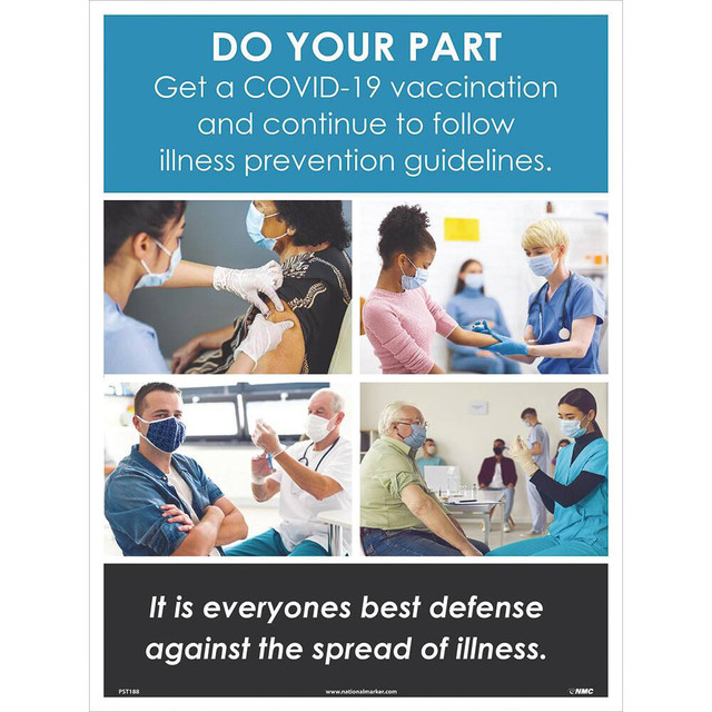 AccuformNMC Sign: Rectangle, "Do Your Part" PST188
