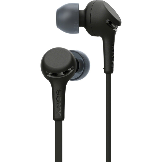 SONY ELECTRONICS INC WIXB400/B Sony Wireless In-Ear EXTRA BASS Headphones With Microphone, Black, WIXB400/B