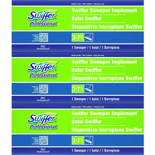THE PROCTER & GAMBLE COMPANY 09060CT Swiffer Sweeper - 10in Head - Swivel Head, Lightweight - 3 / Carton - Green