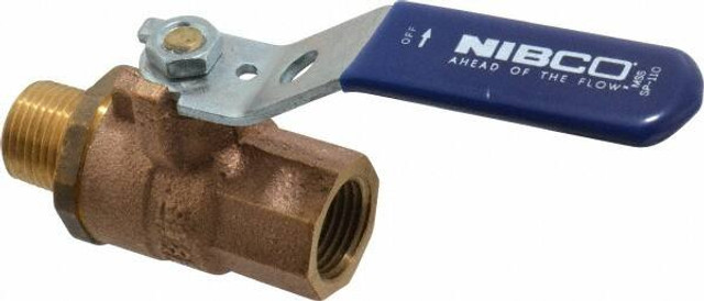 NIBCO NL95G06 Standard Manual Ball Valve: 1/2" Pipe, Full Port