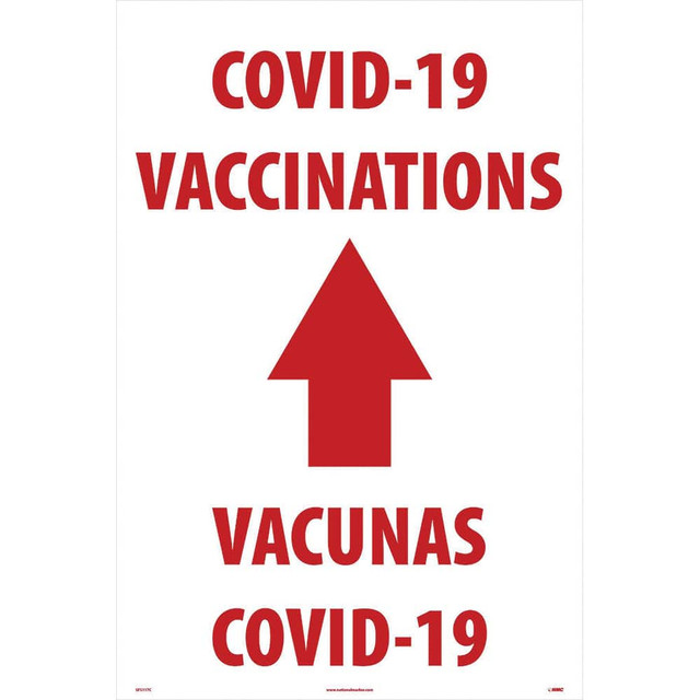 AccuformNMC Sign: Rectangle, "COVID-19 Vaccinations" SFS117C
