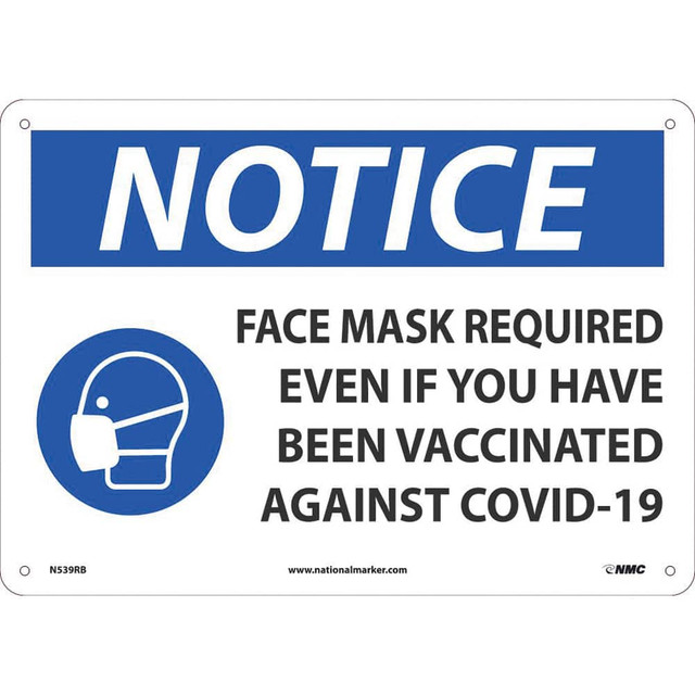 AccuformNMC Sign: Rectangle, "Face Mask Required" N539RB